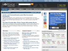 Tablet Screenshot of mortgagenewsdaily.com